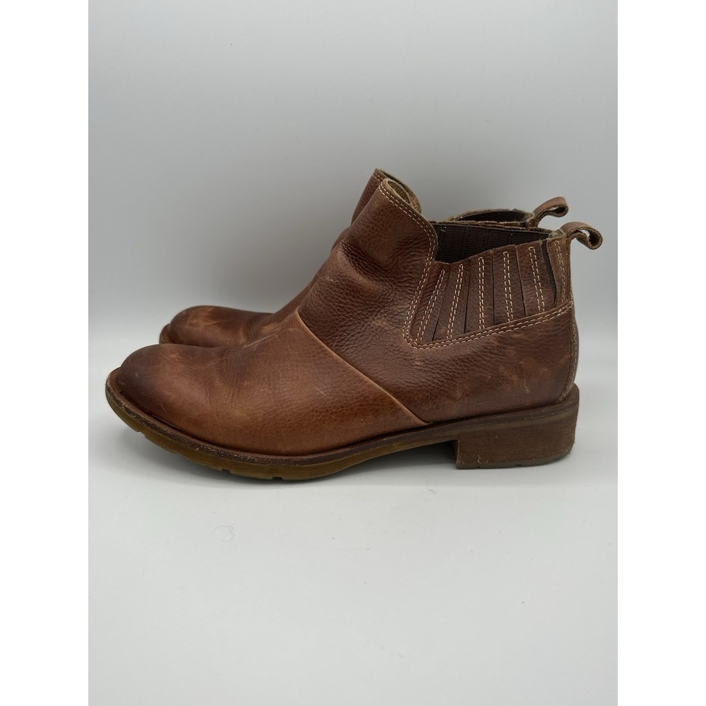 Sofft Women's Brown Leather Ankle Boots Size 8M Booties SF0007300 Boho Comfy